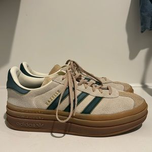 adidas Originals Gazelle Bold "Cream White/Green" Women's Shoe